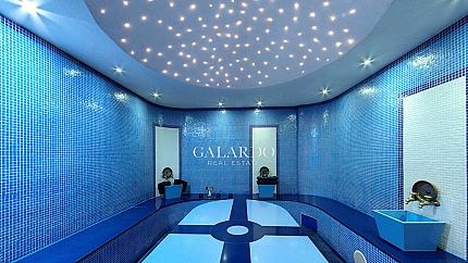 Luxury spa center with fitness and boxing ring