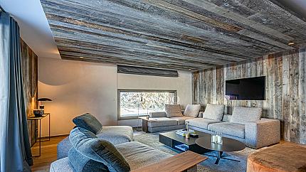 Spacious apartment with a fireplace in a luxury residential building in Megeve, France