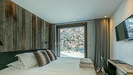 Spacious apartment with a fireplace in a luxury residential building in Megeve, France