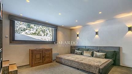 Spacious apartment with a fireplace in a luxury residential building in Megeve, France