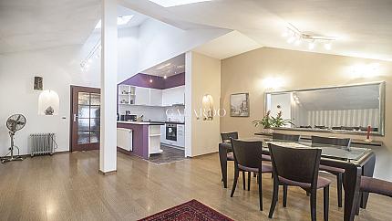 Lovely two bedroom apartment with private yard and a feel of a house just meters away from St. Alexander Nevsky Cathedral