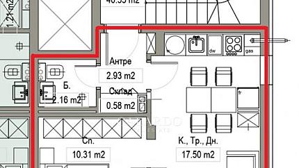 Малък двустаен апартамент в кв. Кръстова вада