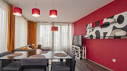 Two-bedroom apartment in a luxury building in Oborishte