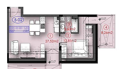 Sunny one-bedroom apartment in Vitosha district