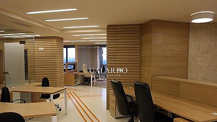 Panoramic office in a class A building