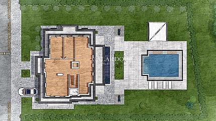 Фамилна резиденция на три етажа с басейн