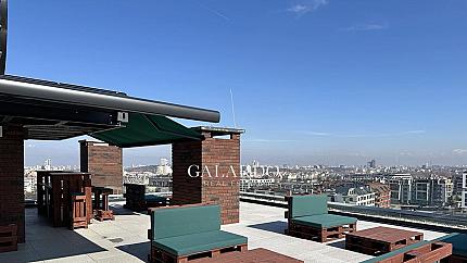 Two-bedrooms apartment for rent in a gated complex on top location in Manastirski livadi- Iztok