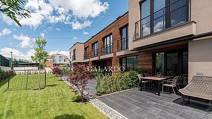 Neat houses in a gated complex in Malinova dolina