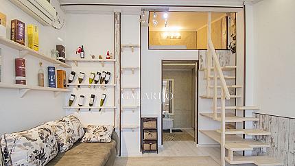 Чаровен двустаен мансарден апартамент в близост до метростанция Сердика