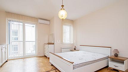 A four-room apartment in a boutique building in the Iztok neighborhood.