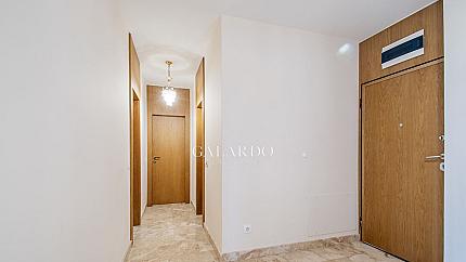 A four-room apartment in a boutique building in the Iztok neighborhood.