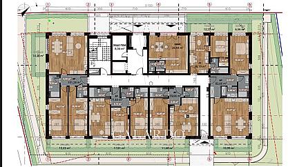 Sunny two-room apartment in "Swiss park" complex in district "Monastery meadows-east"