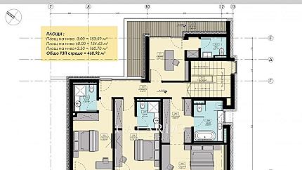 Family house with pool in a paradise complex of houses in the area of Kambanite