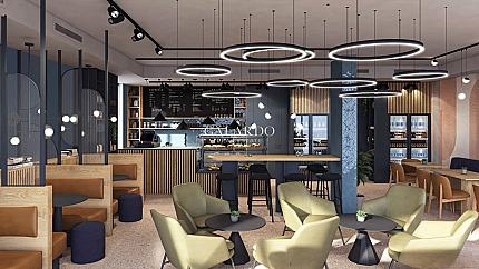 Modern space for a cafe