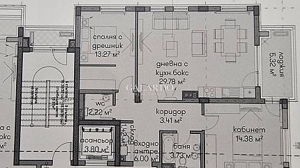 Modern two-bedroom apartment furnished "turnkey" in a luxurious gated complex