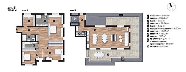 Incredible penthouse with fabulous terraces and views in a new condominium