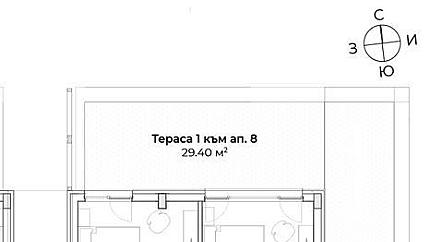 Впечатляващ апартамент с прилежащ двор в затворен комплекс