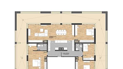 Spacious and panoramic four-bedroom penthouse in a new gated complex in Boyana quarter