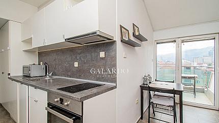 Studio with a TOP location next to the National Palace of Culture - panoramic views and an excellent entrance