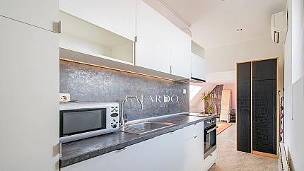 Studio with a TOP location next to the National Palace of Culture - panoramic views and an excellent entrance