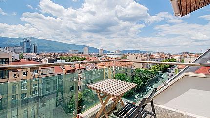 Studio with a TOP location next to the National Palace of Culture - panoramic views and an excellent entrance
