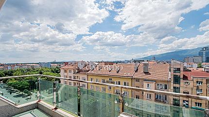 Studio with a TOP location next to the National Palace of Culture - panoramic views and an excellent entrance