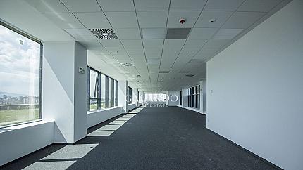A modern office in a Class A building