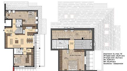 Четиристаен апартамент на две нива за продажба в кв. Дианабад