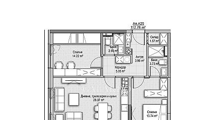 Инвестиционен тристаен апартамент в кв. Витоша