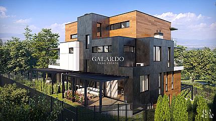 Стилен апартамент с двор в бутикова сграда в кв. Драгалевци