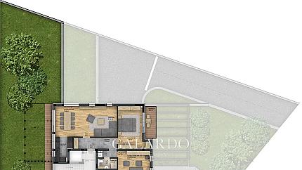 Стилен апартамент с двор в бутикова сграда в кв. Драгалевци