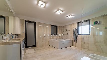 New designer house with furniture and yard, v.z. Bunker