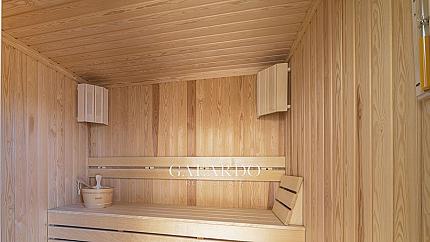 New designer house with furniture and yard, v.z. Bunker