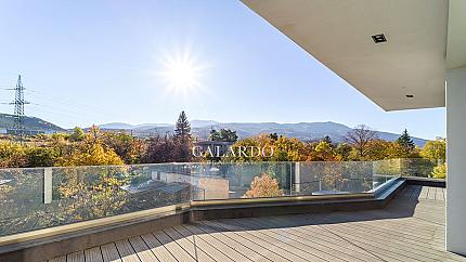 New designer house with furniture and yard, v.z. Bunker