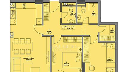 South 2-bedroom apartment in a luxury complex meters from a future metro station