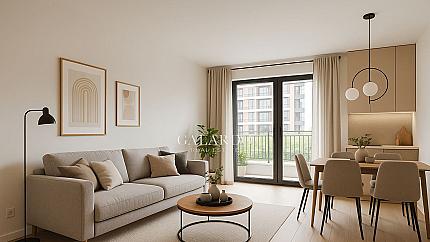 Двустаен апартамент със собствен двор в SouthEnd Residence