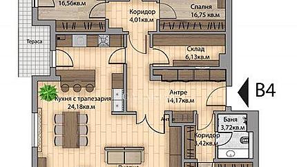 Луксозен четиристаен апартамент под наем в кв. Симеоново