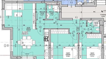 Стилно обзаведен нов апартамент с две спални в кв. Кръстова Вада