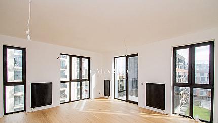 Two-bedroom apartment in a gated complex in Krasno Selo