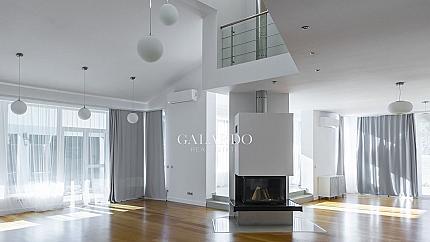 Luxury house with a pool in a gated complex