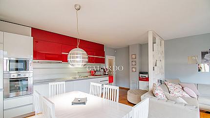 Two-bedroom apartment for rent in the Belite Brezi district.