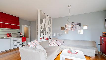 Two-bedroom apartment for rent in the Belite Brezi district.