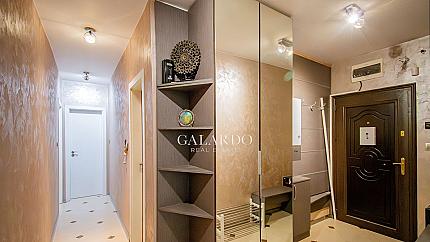 Two-bedroom apartment for rent in the Belite Brezi district.