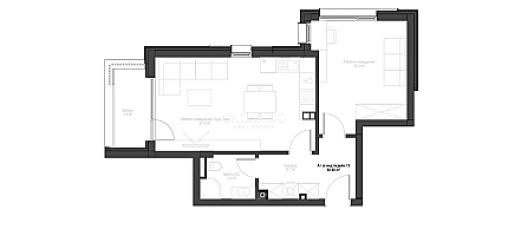 One-bedroom apartment in a small boutique building in Krastova vada