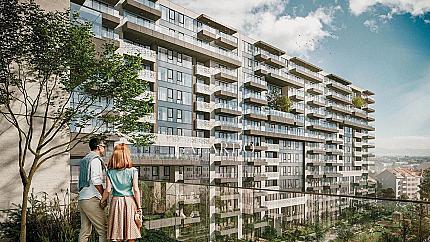 Two-bedroom apartment in a luxury gated complex in the Oborishte district