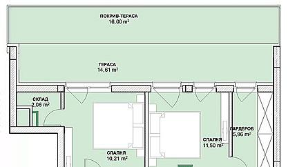 Четиристаен апартамент с Акт 16 до МОЛ Парадайз