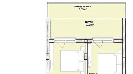 Класически тристаен апартамент  с  тераса в луксозен комплекс