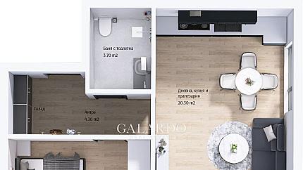 Двустаен апартамент в квартал Тракия