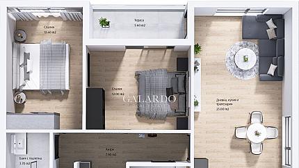 Тристаен апартамент в квартал Тракия