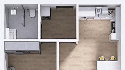 Двустаен апартамент в квартал Христо Смирненски